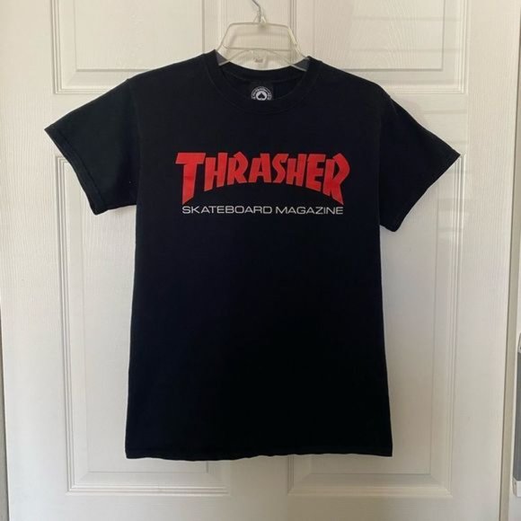 THRASHER? Black 100% Cotton T Shirt Size S